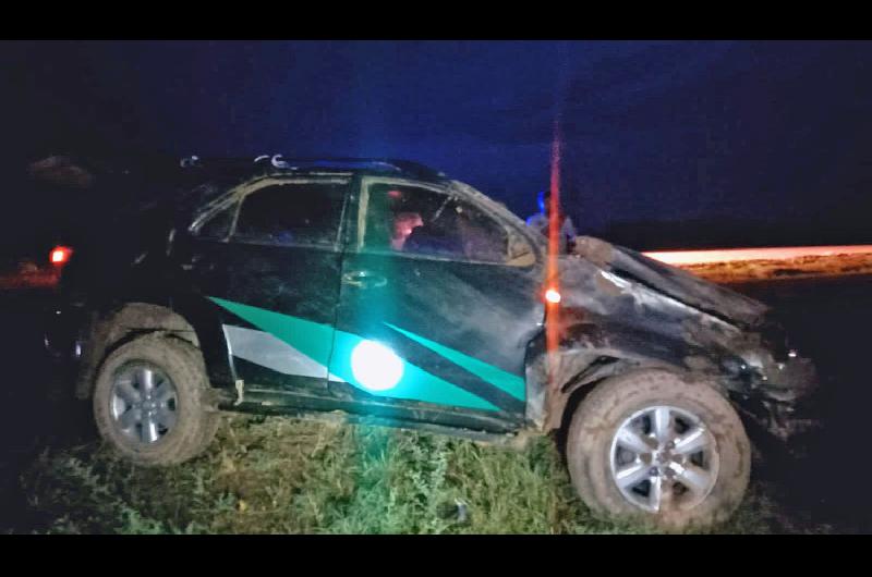 Milagro en la ruta 34- iban ocho en una camioneta volcaron y sobreviven todos