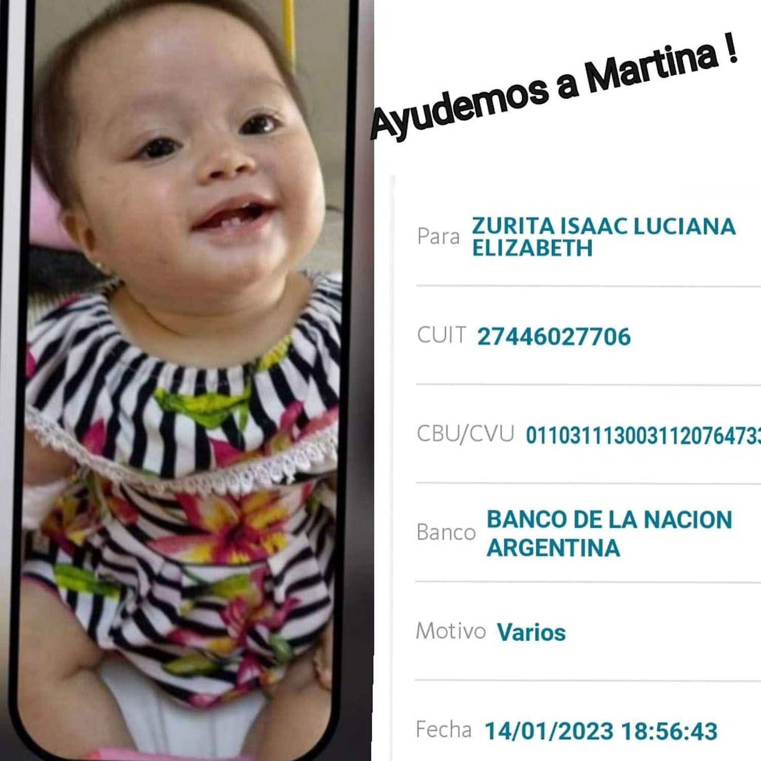 Realizan colecta para beba bandentildea que sufre una rara enfermedad