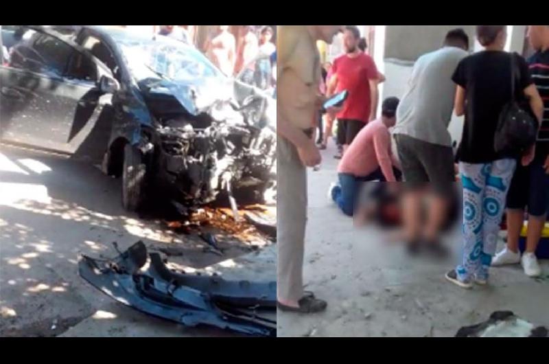 Un motociclista sufre graviacutesimas heridas en su pierna derecha tras haber sido embestido por un automoacutevil