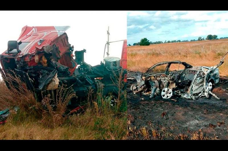 Un meacutedico pediatra murioacute quemado tras chocar de frente contra un camioacuten