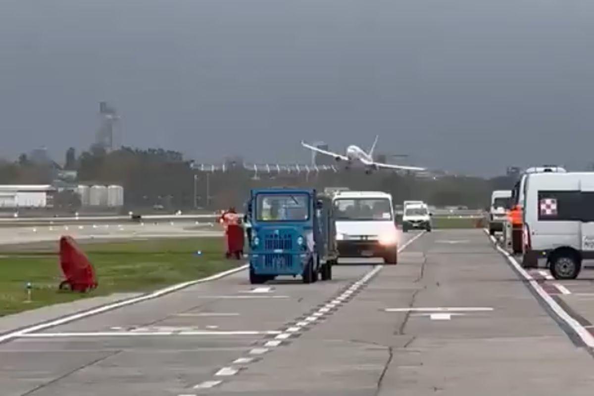 VIDEO- La arriesgada maniobra de un piloto de Flybondi a causa del viento