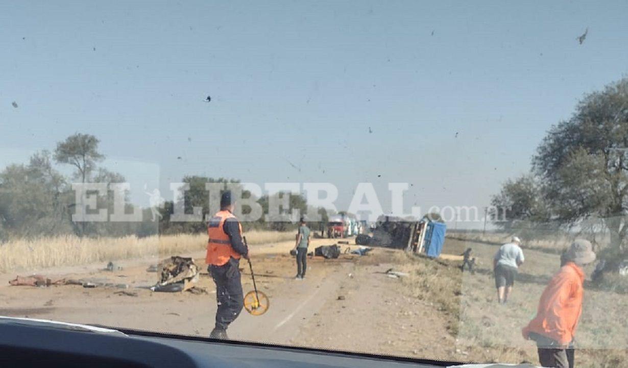 Fatalidad en la Ruta 92- dos camiones chocaron y una persona murioacute en el acto