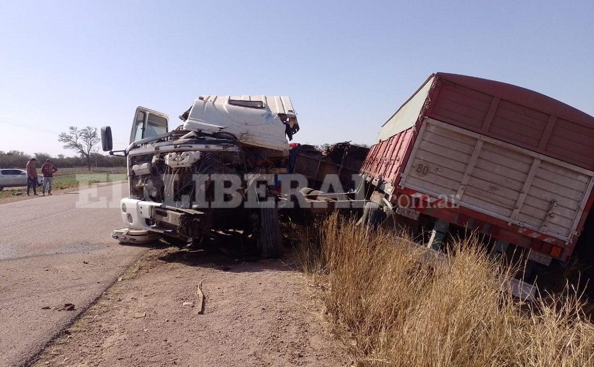 Fatalidad en la Ruta 92- dos camiones chocaron y una persona murioacute en el acto