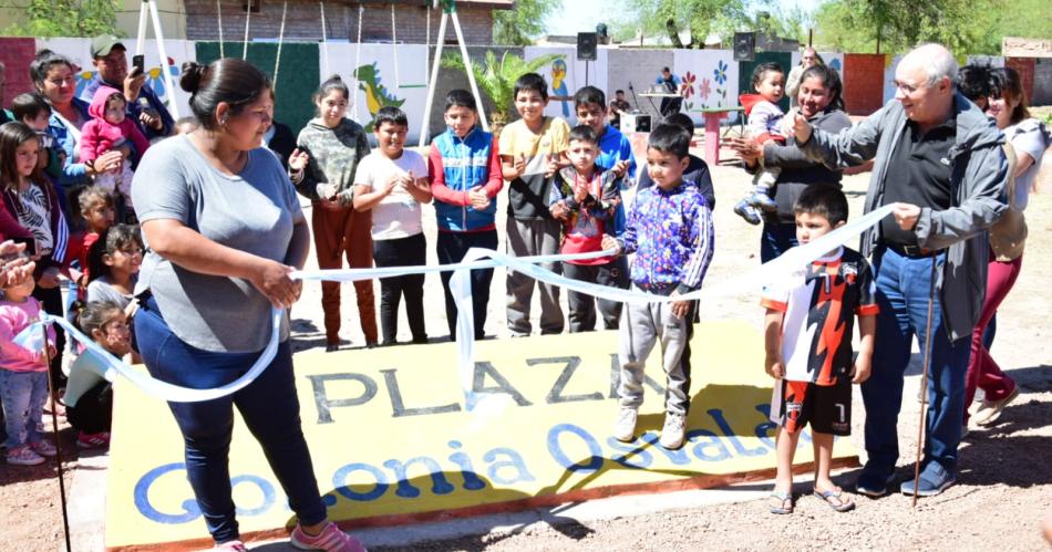 Se puso en valor una plaza del barrio Colonia Osvaldo de Antildeatuya