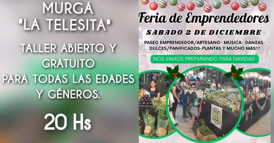 La Murga La Telesita participa esta noche de la feria de emprendedores