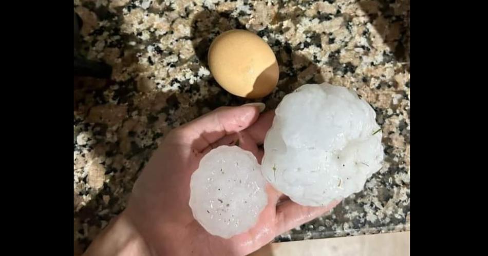 FOTOS  El viento el agua y el granizo llegaron a Colonia Alpina