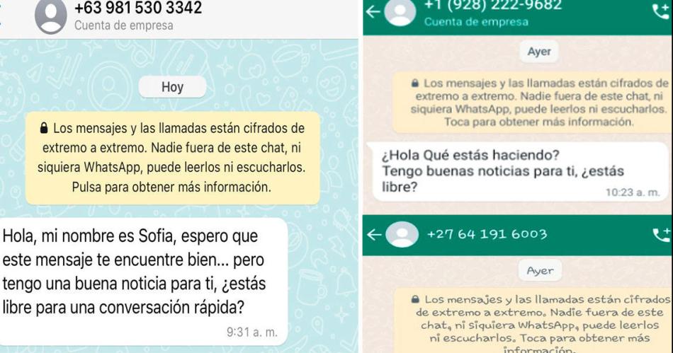 Los ciberdelincuentes estafan en WhatsApp- usan nuacutemeros de cualquier paiacutes para engantildear