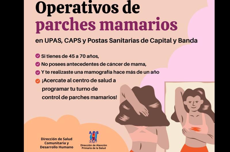 Parches mamarios gratis para detectar el caacutencer